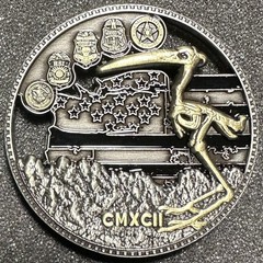 Rare DEA Las Cruces NM Strike Force Task Force Serialized Challenge Coin