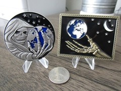 Lot of 2 Challenge Coins Joint Special Operations Command JSOC & CIA SAD Reaper