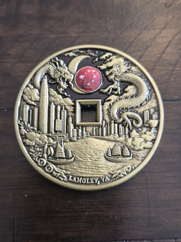 RARE! CIA China Mission Center Hong Kong Station - Langley, VA IC Challenge Coin