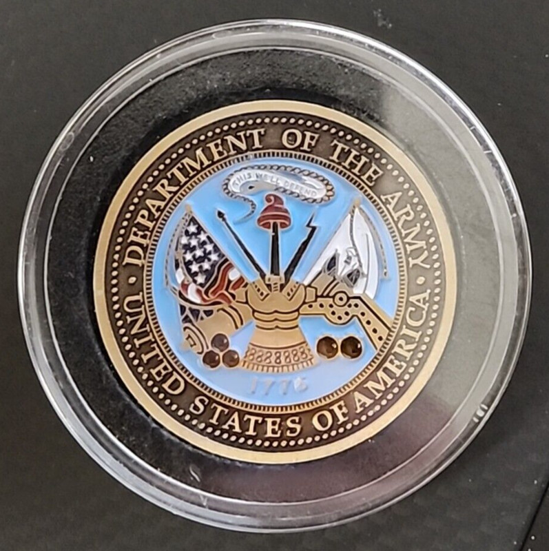 Army of One-Second to None-Dept of Army 2 Sided Challenge Coin 1 1/2" gallery