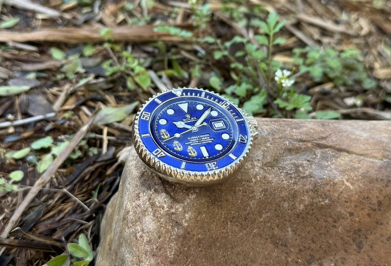Navy Seal Team Dive SUBMARINER Watch Smurf Challenge Coin Special Forces FBI CIA gallery