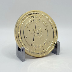 CHALLENGE COIN – U.S. Marshals USMS DOJ Gold Reflective