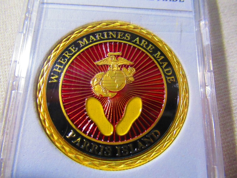 PARRIS ISLAND - USMC RECRUIT DEPOT Challenge Coin gallery