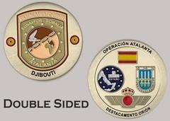 Spanish EUFOR Somalia Atlanta Operation Challenge Coin J#1