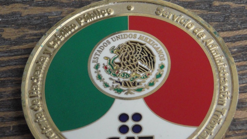 Mexico Mexican Government Ministry Of Finance AGACE Challenge Coin #536W gallery