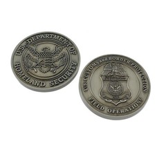 CBP Field Operations Challenge Homeland OFO Customs Border 1.5″ Antique Silver
