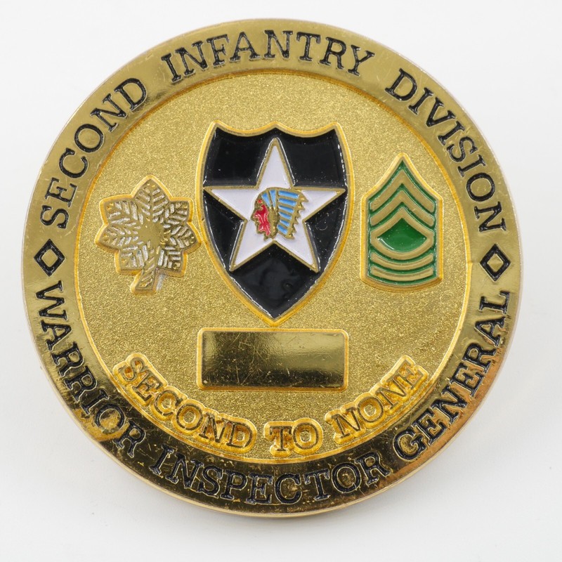 [240] 2nd Infantry Division Warrior Inspector General Coin - "Second to None" gallery