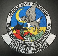 DEA Middle East Region Federal Agent Police Drug Enforcement Patch