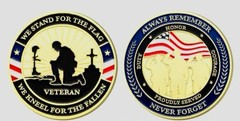 20 Coins Thank You For Your Service Challenge Coin We Stand For The Flag Rare