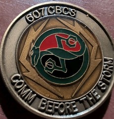 USAF 607th Combat Communications Squadron CBCS Republic Of Korea Challenge Coin