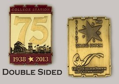 College Station 75th 1938-2013 Texas A&M Challenge Coin J#1