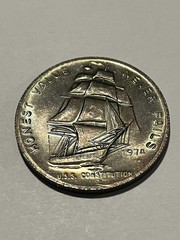 USS Constitution 1974 One Troy Ounce Pure Silver Coin Honest value Never Fails