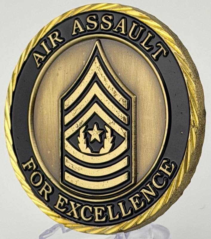 101st Airborne Division CSM Challenge Coin Air Assault Fort Campbell E-9 gallery