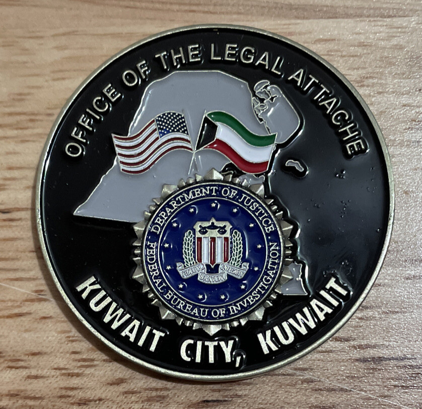 FBI Office Of The Legal Attache Kuwait & Riyadh, Saudi Arabia ChallengeCoin