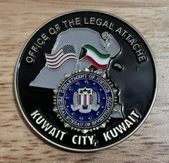FBI Office Of The Legal Attache Kuwait & Riyadh, Saudi Arabia ChallengeCoin
