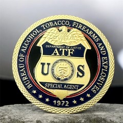 DEPT OF ALCOHOL TOBACCO FIREARMS (ATF) Challenge Coin ·IN STOCK· ·FAST SHIPPING·