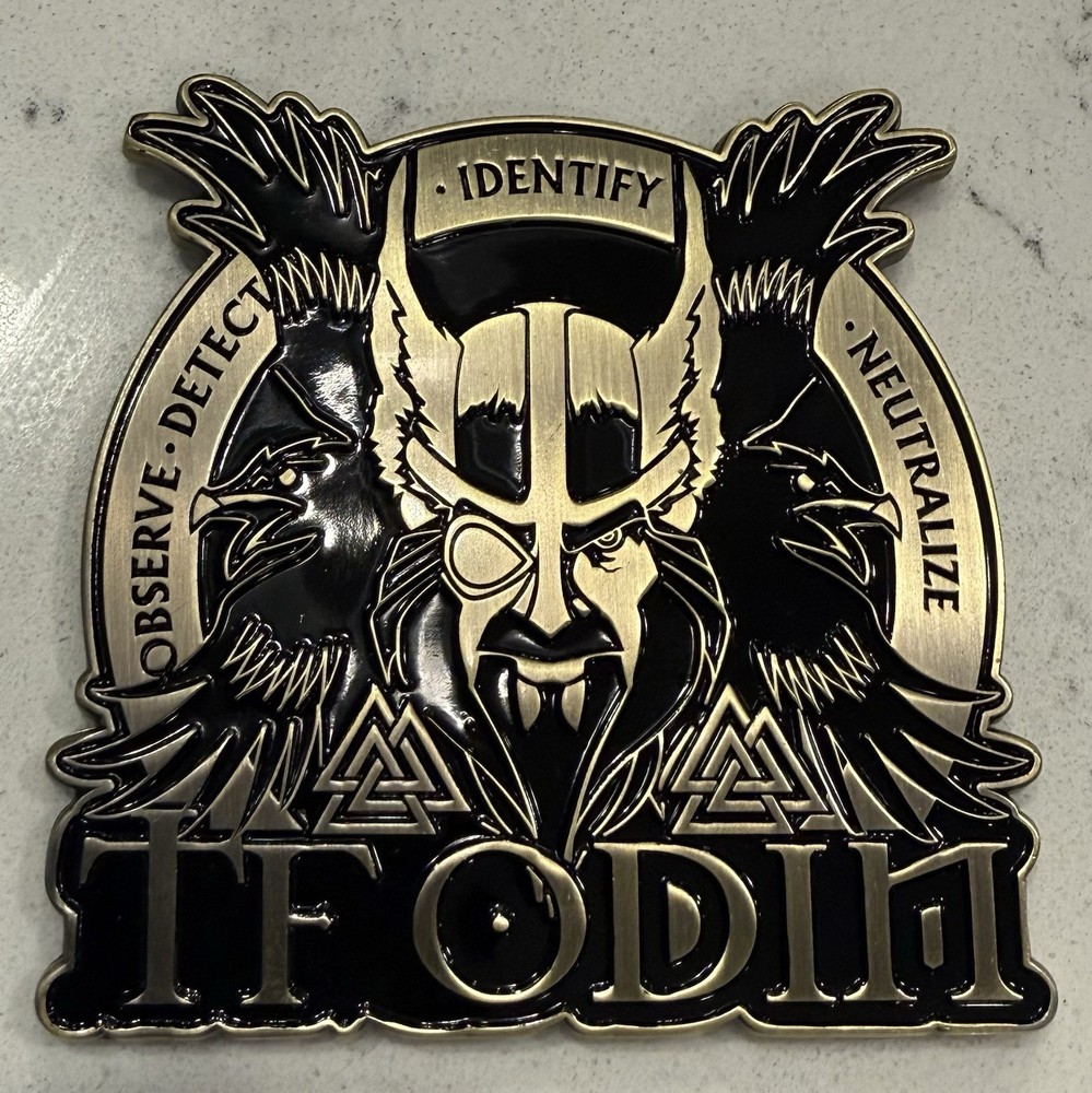 US Army Task Force ODIN Challenge Coin Bronze Iraq War ISR Aviation Rare