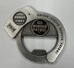 United States Border Patrol Handcuff Bottle Opener Challenge Coin