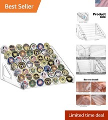 Military Challenge Coin Holder Display Stand 7 Layer Large Capacity Acrylic M…