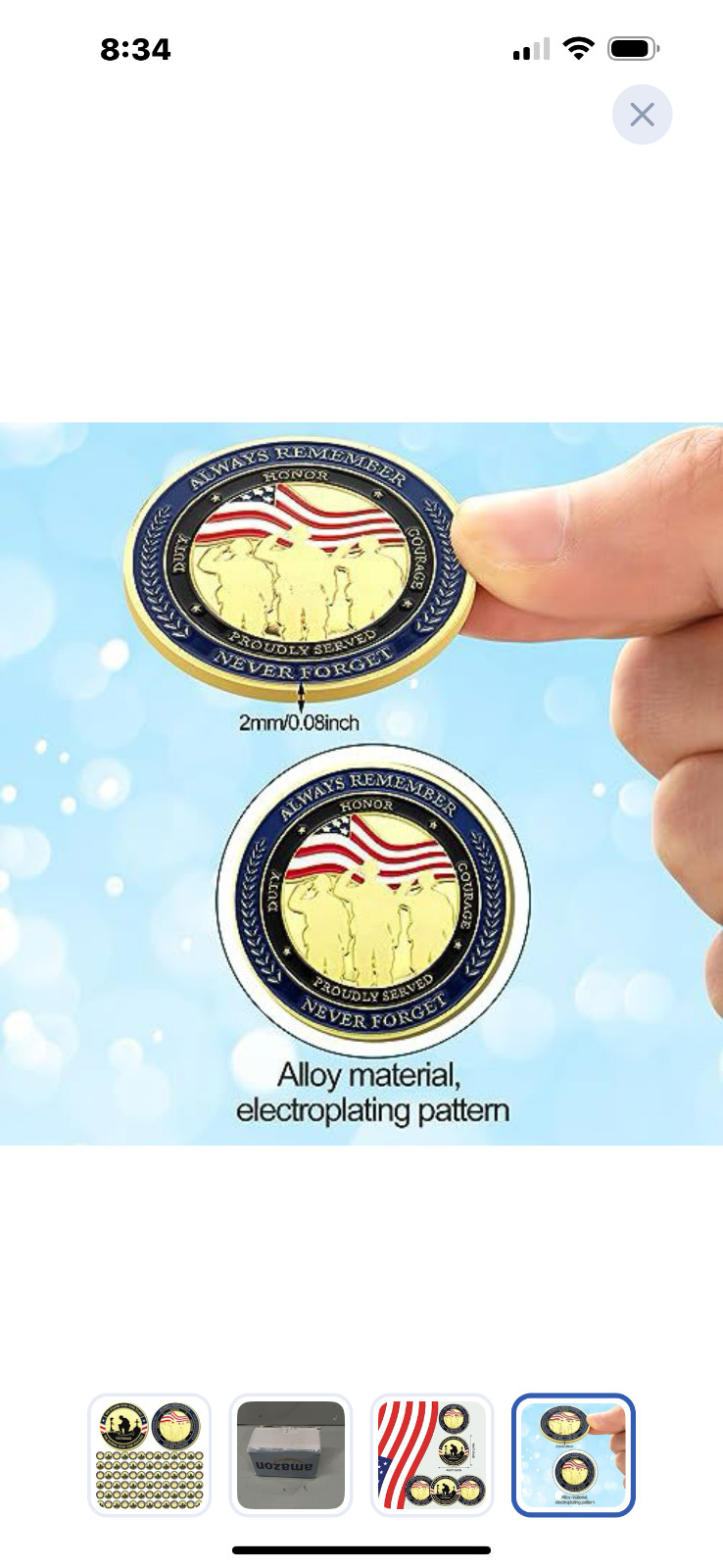 20 Coins Thank You For Your Service Challenge Coin We Stand For The Flag Rare gallery