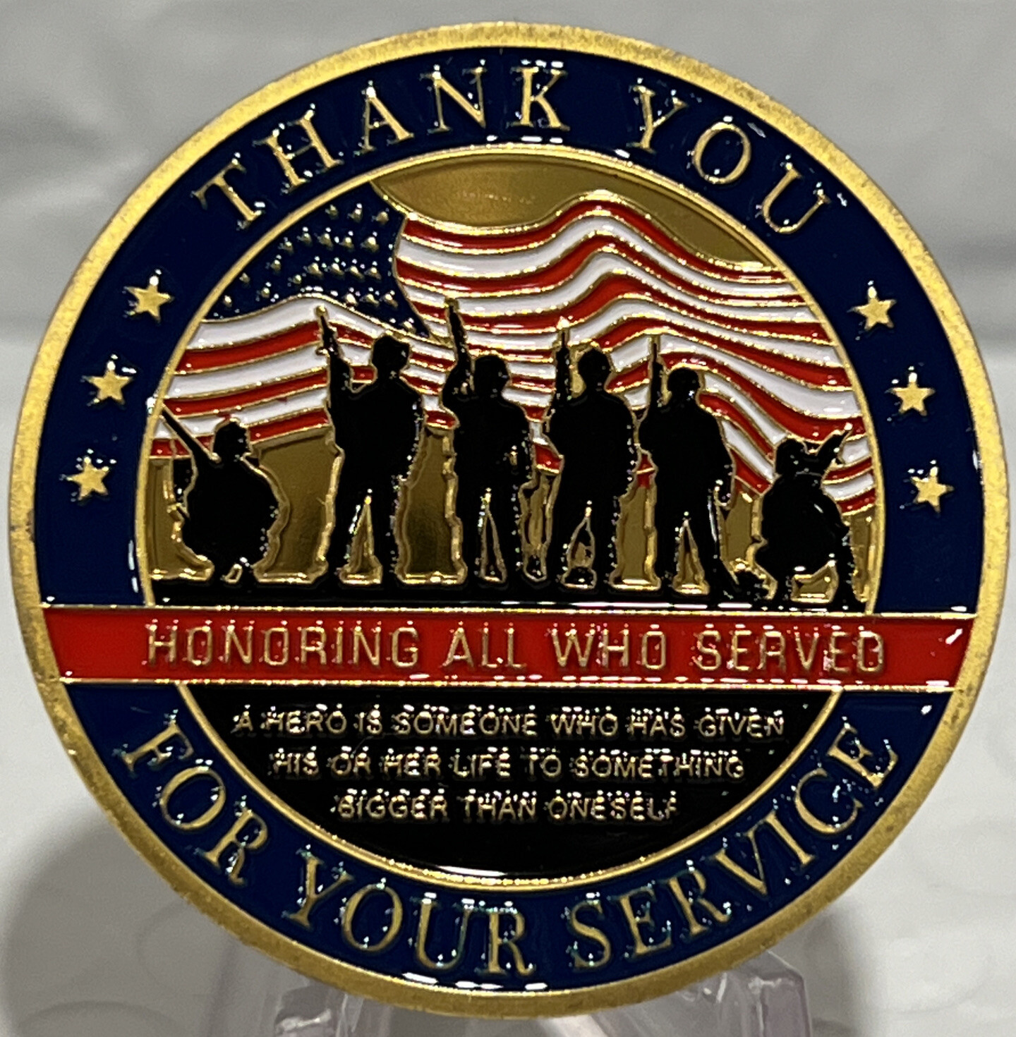 * 50 Pieces “Thank You Veteran for Your Service”Military Challenge Coin Honoring gallery