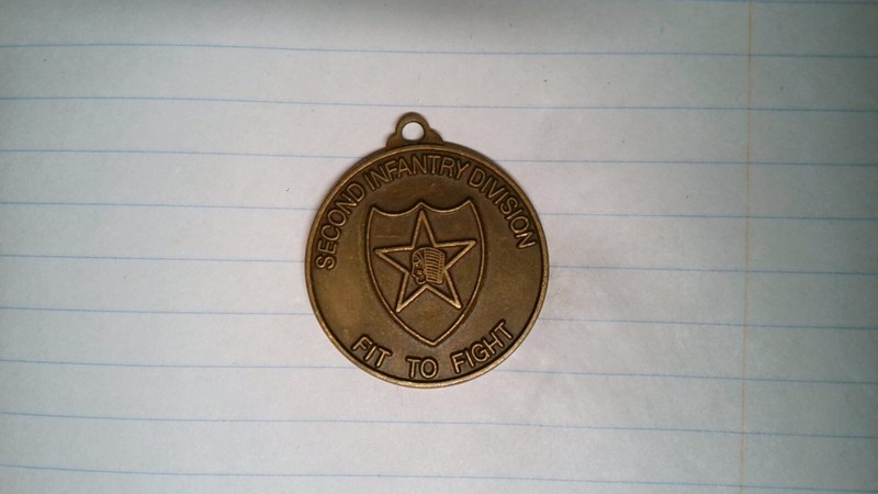 CHALLENGE COIN OLDER SECOND INFANTRY DIVISION FIT TO FIGHT SECOND TO NONE gallery