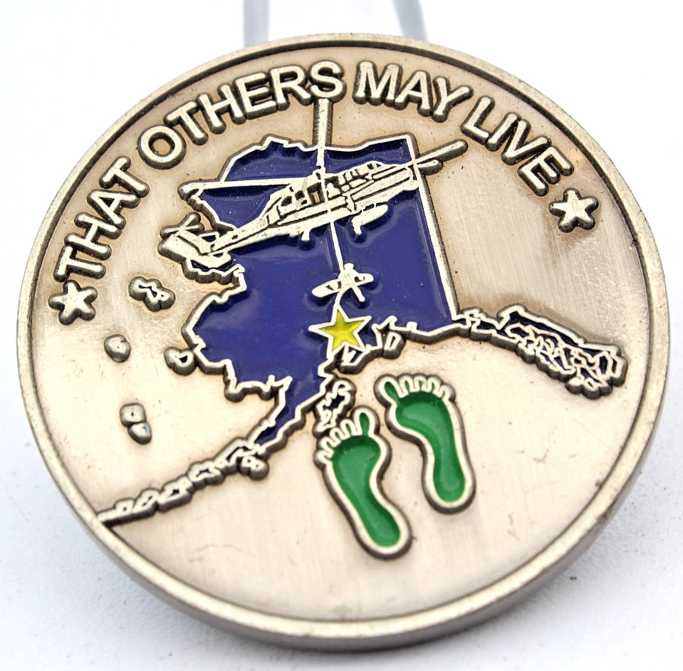 Alaska Air National Guard 210th Rescue Challenge Coin 1.5" Copper gallery