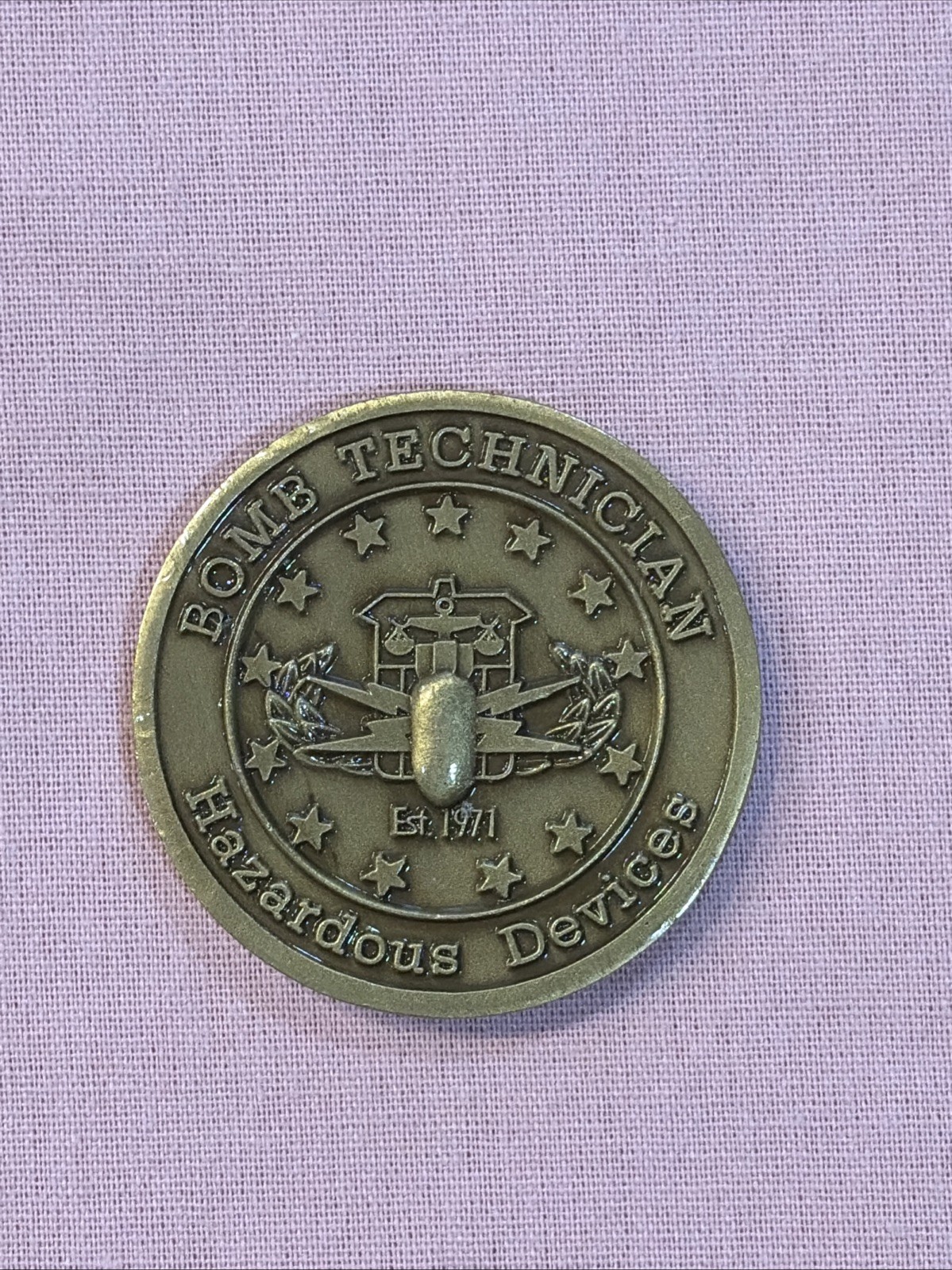 CHALLENGE COIN - DC Metro Police, Bomb Squad, Hazardous Duty, 1.6” 2Side ~2006 gallery