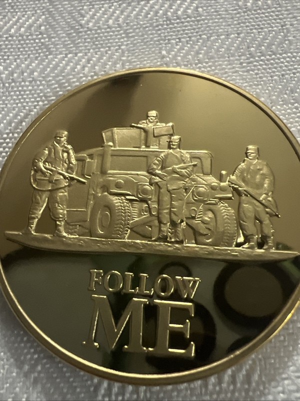 The United States Army 1175 Current Follow Me Challenge Coin gallery