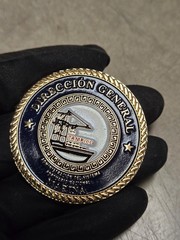 Direccion General Marina Tampico Secretaria challenge coin Mexico Navy