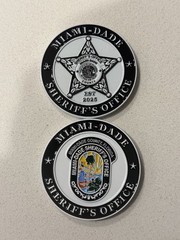New Miami Dade Sheriff’s Office Challenge coin
