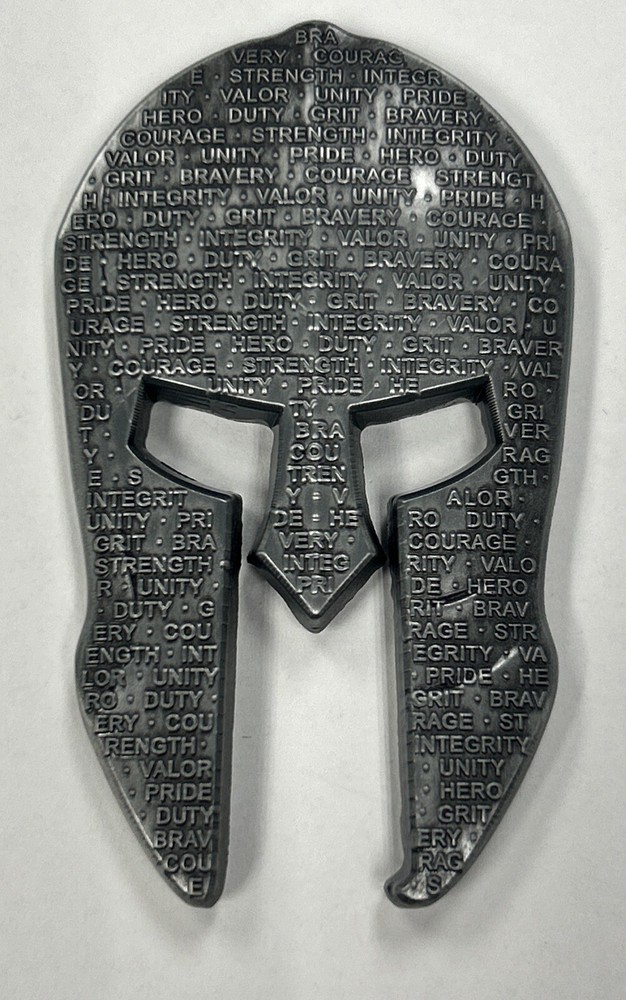 Police Spartan Warrior Challenge Coin / Bottle Opener