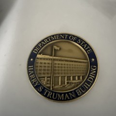 US State Department Challenge Coin 1.75” Truman Building Washington DC