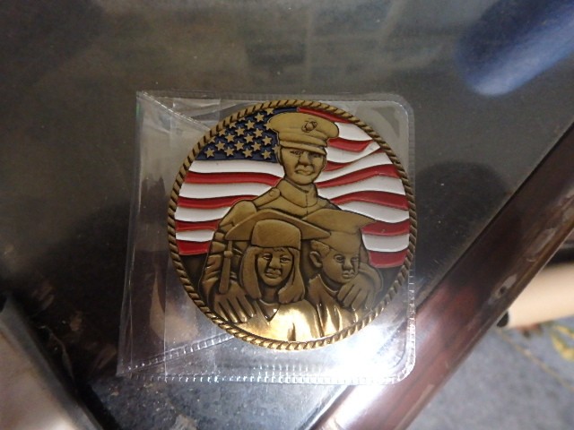 Challenge Coin U.S. Marine Corp Law Enforcement Foundation USMC Family Marines gallery