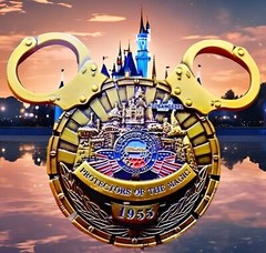 🔥U.S. Secret Service Disneyland Anaheim Office Gold Black Mickey Challenge Coin
