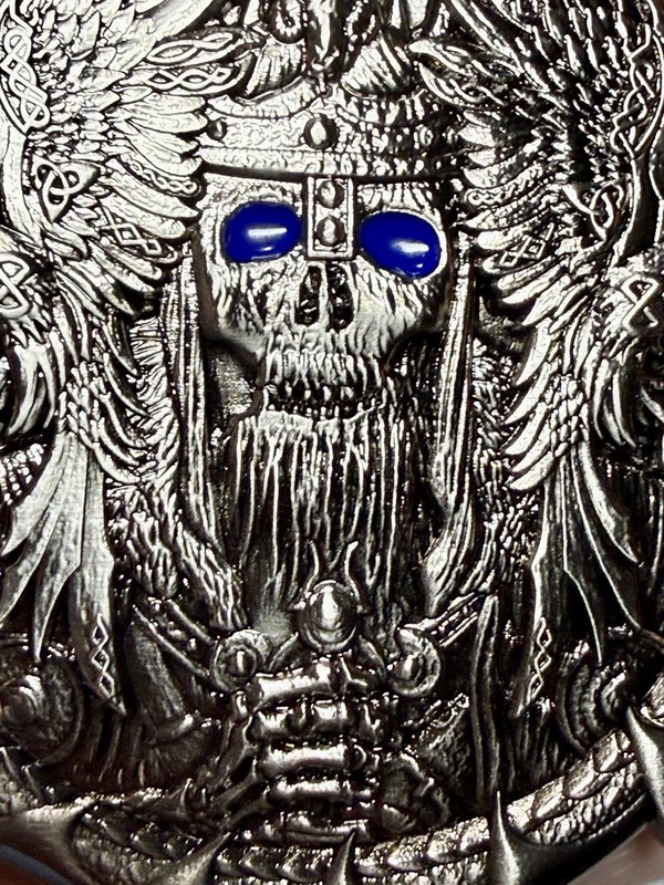 💥Palm Bay Police Florida Skull Pirate Dragon Challenge Coin Silver gallery