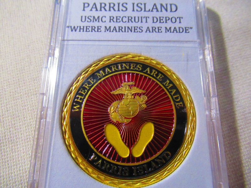 PARRIS ISLAND - USMC RECRUIT DEPOT Challenge Coin gallery
