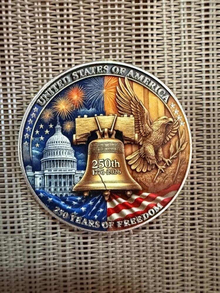 United States 250 Anniversary Challenge Coin Commemorative Collectible H 1-pc