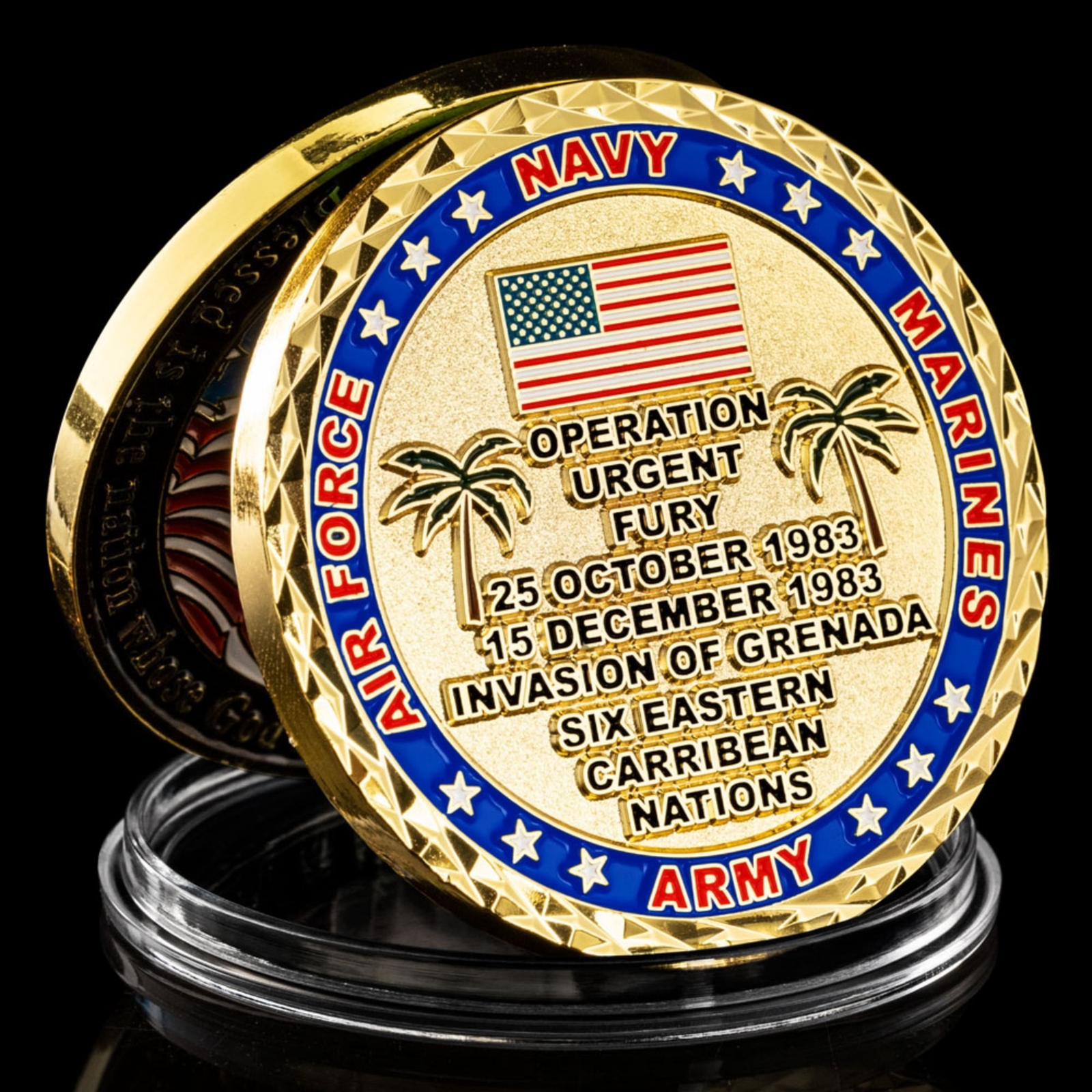 Operation Urgent Fury Invasion of Grenada Challenge Coin gallery