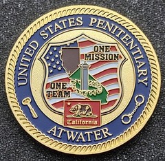 Federal Bureau Of Prisons DOJ ATWATER Challenge Coin