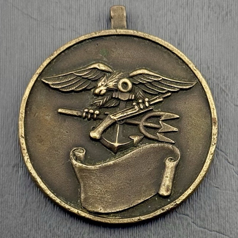 SEAL Team Four MALADOSTEO Challenge Coin Pendant w/ Loop Navy SEALs NSW NSWG gallery