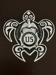 *RARE DEA Honolulu Hawaii District Challenge Coin White/Black Drug Enforcement