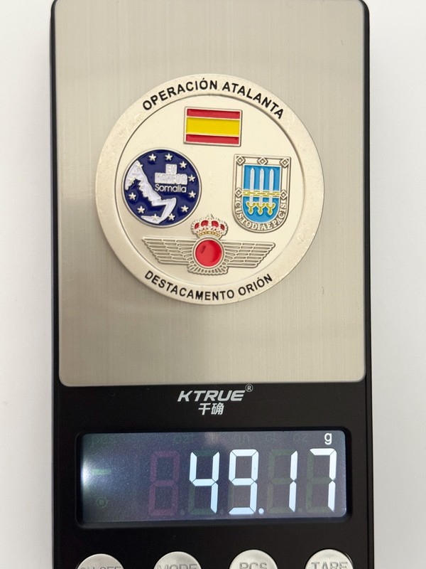 Spanish EUFOR Somalia Atlanta Operation Challenge Coin J#1 gallery