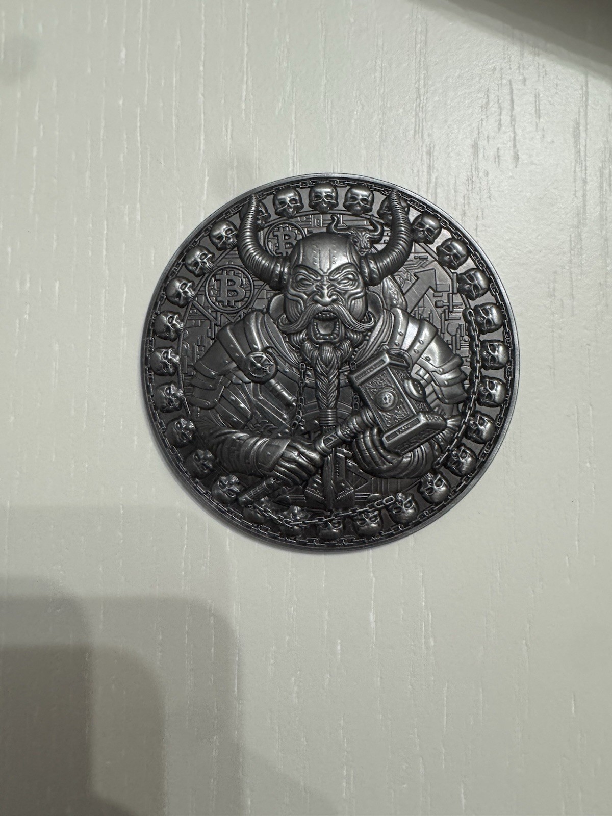 Department Of Treasury POLICE Challenge Coin Crypto Design SILVER Variant HUGE gallery