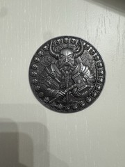 Department Of Treasury POLICE Challenge Coin Crypto Design SILVER Variant HUGE