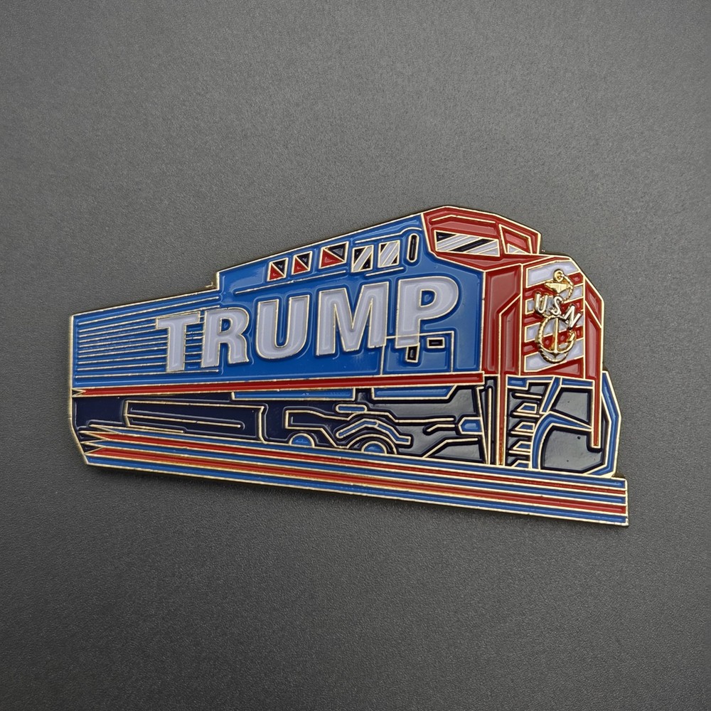 Trump Train Navy Chiefs For Trump Challenge Coin CPO Make America Great Again