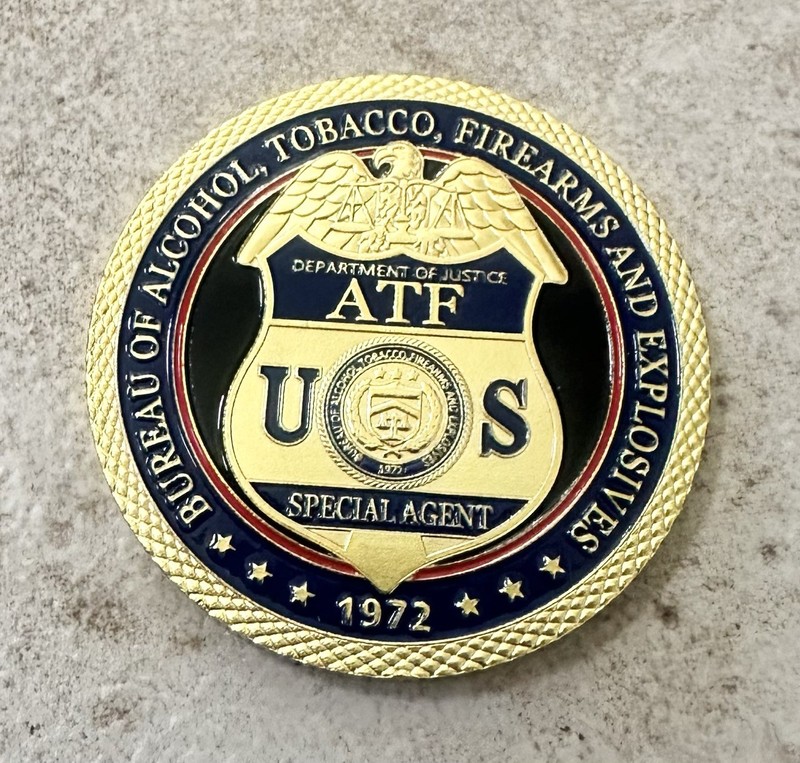 DEPT OF ALCOHOL TOBACCO FIREARMS (ATF) Challenge Coin ·IN STOCK· ·FAST SHIPPING· gallery