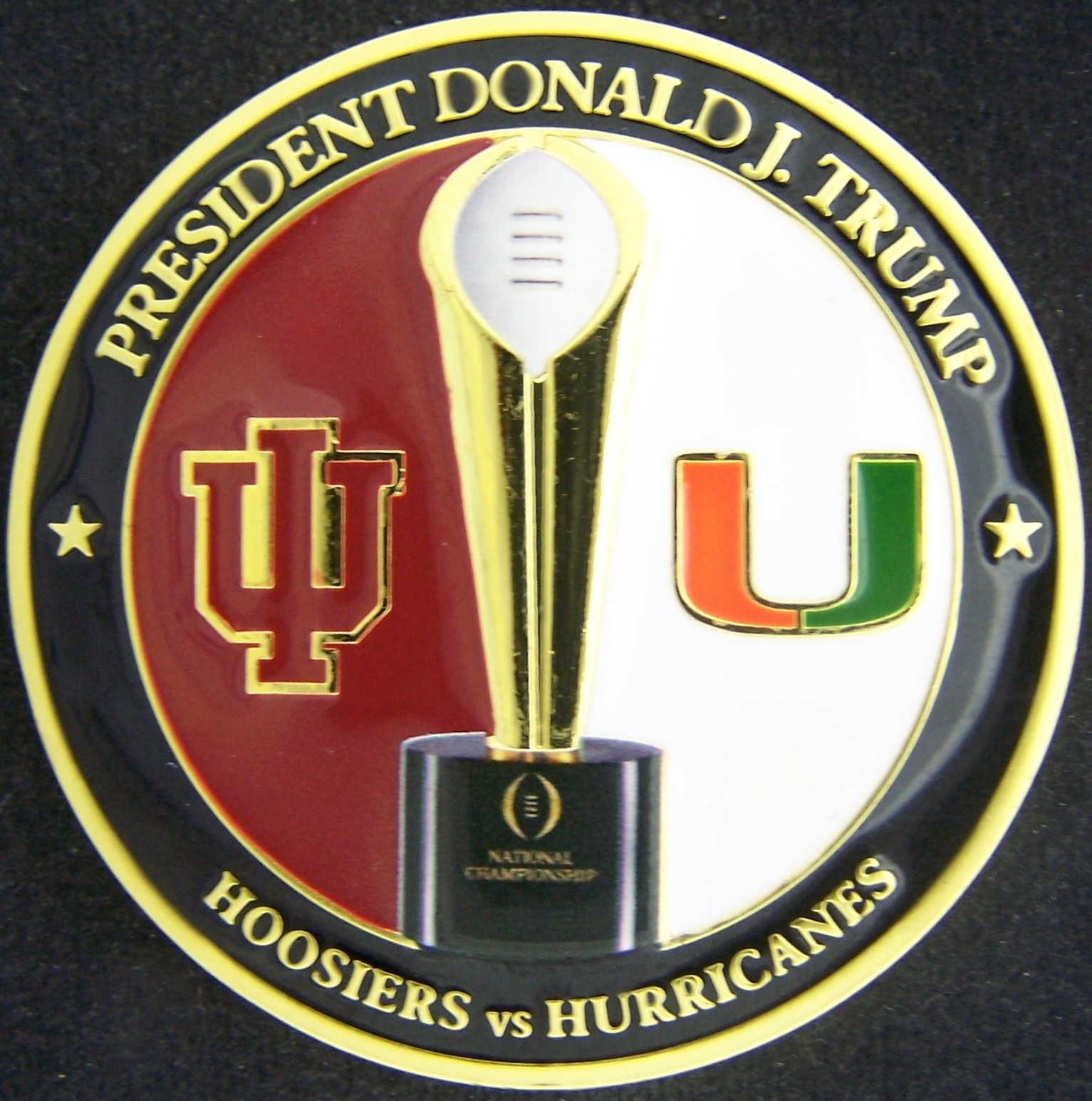 Louisiana Hoosiers Miami Hurricanes 2026 Secret Service USSS Trump Coin gallery