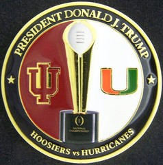 Louisiana Hoosiers Miami Hurricanes 2026 Secret Service USSS Trump Coin