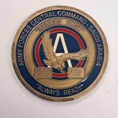 Army Forces “Always First/Ready” Saudi Arabia 2″ Dia Achievement Challenge Coin
